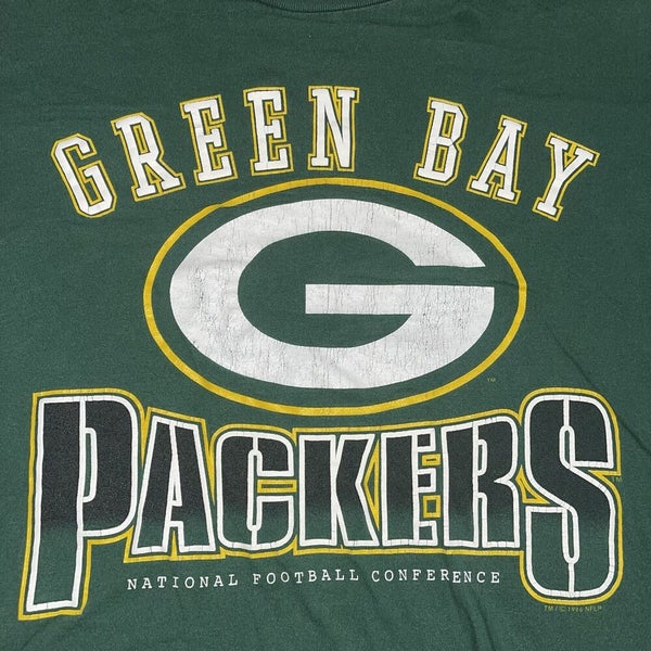 Vintage 1995 Green Bay Packers NFL Football Logo 7 Men's Size L/XL Shadow  Shirt