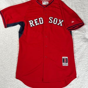 Boston Red Sox Majestic Authentic Home Batting Practice Jersey Size 44