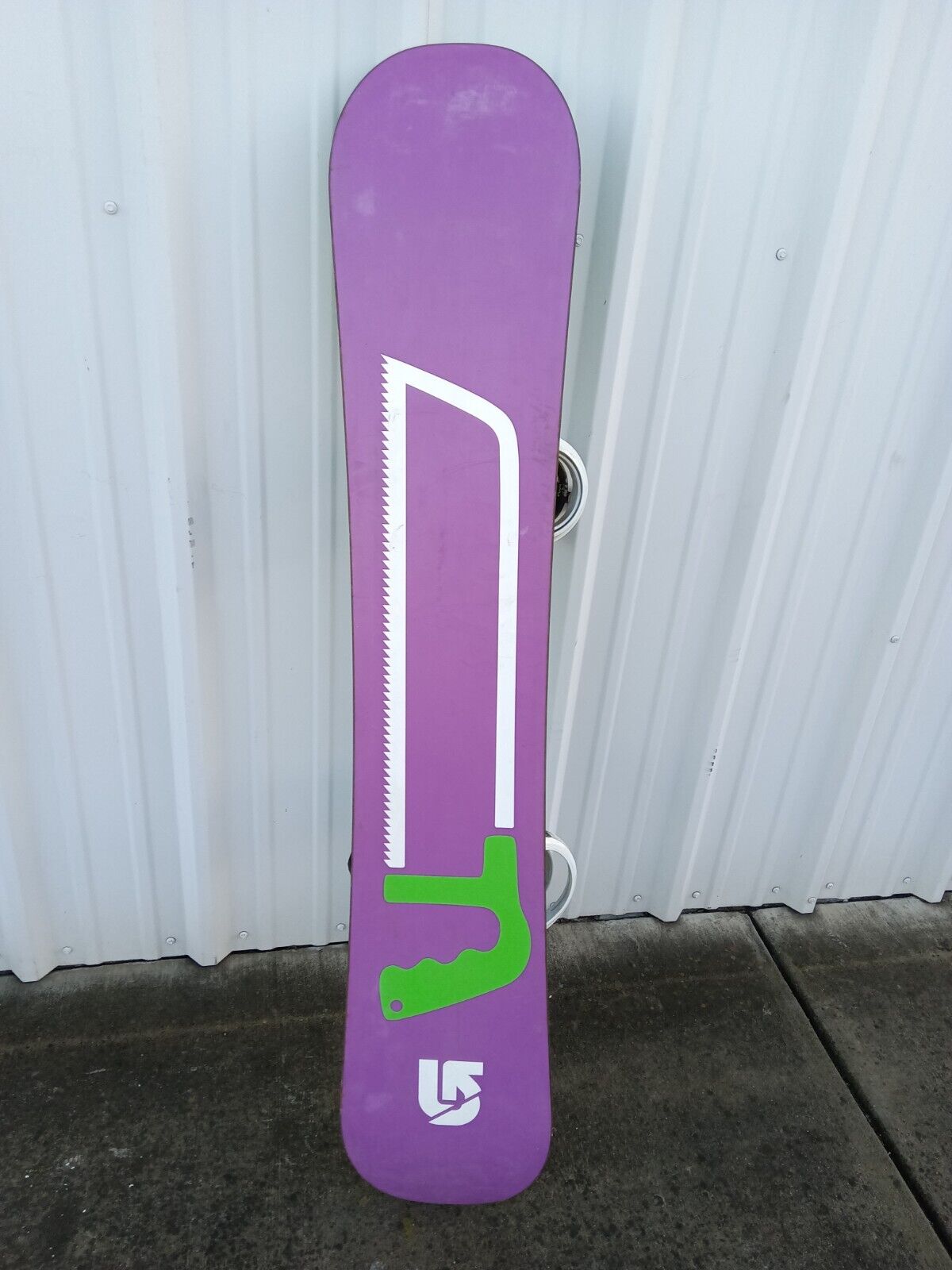 Burton FIX Snowboard 158 cm Green Purple with Burton CARTEL