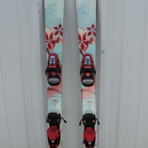 Rossignol FUN GIRL Junior Kids Skis 110 cm & Matching Rossignol comp j Bindings