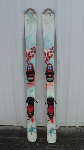 Rossignol FUN GIRL Junior Kids Skis 110 cm & Matching Rossignol comp j Bindings