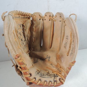 Rawling ABG36 Size 12.5" Brown Leather Baseball Glove Signed "Dale Murphy", RHT