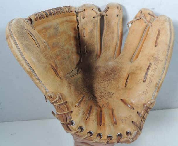 Vintage Rawlings XFCB 17 Genuine Leather Baseball Glove Signed Brooks Robinson