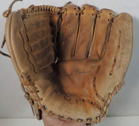 Vintage Rawlings GJF4 Fastback Softball Leather Glove Size 12", Cesar Cedens RHT
