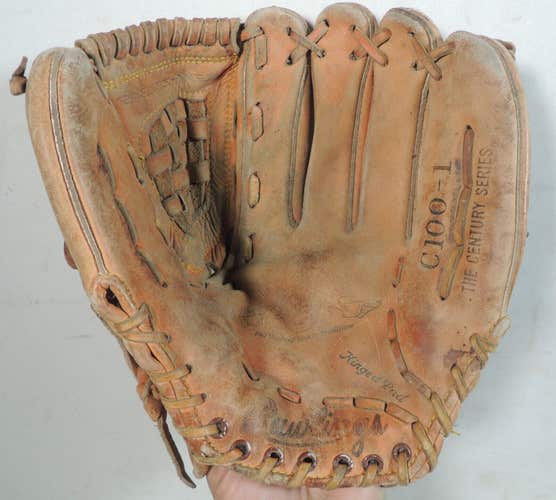 Rawlings C100-1 Century Series Fastback Brown Leather Baseball Glove, RHT, 11.5"