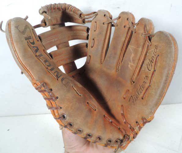 Vintage Spalding FIELDERS CHOICE 42-3955 Genuine Leather Baseball Glove LHT