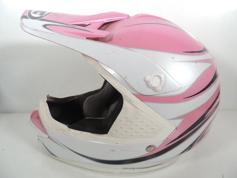 HJC CS-MX WAVE Motocross Motorcycle Off Road Helmet Size Small, Pink & White