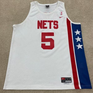 Jason Kidd New Jersey Nets Jersey Men 2XL Nike White NBA Basketball Vintage NJ
