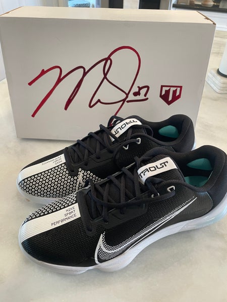 Black Adult Men's New Size 13 (Women's 14) Metal Nike Low Top Force Zoom Trout 7