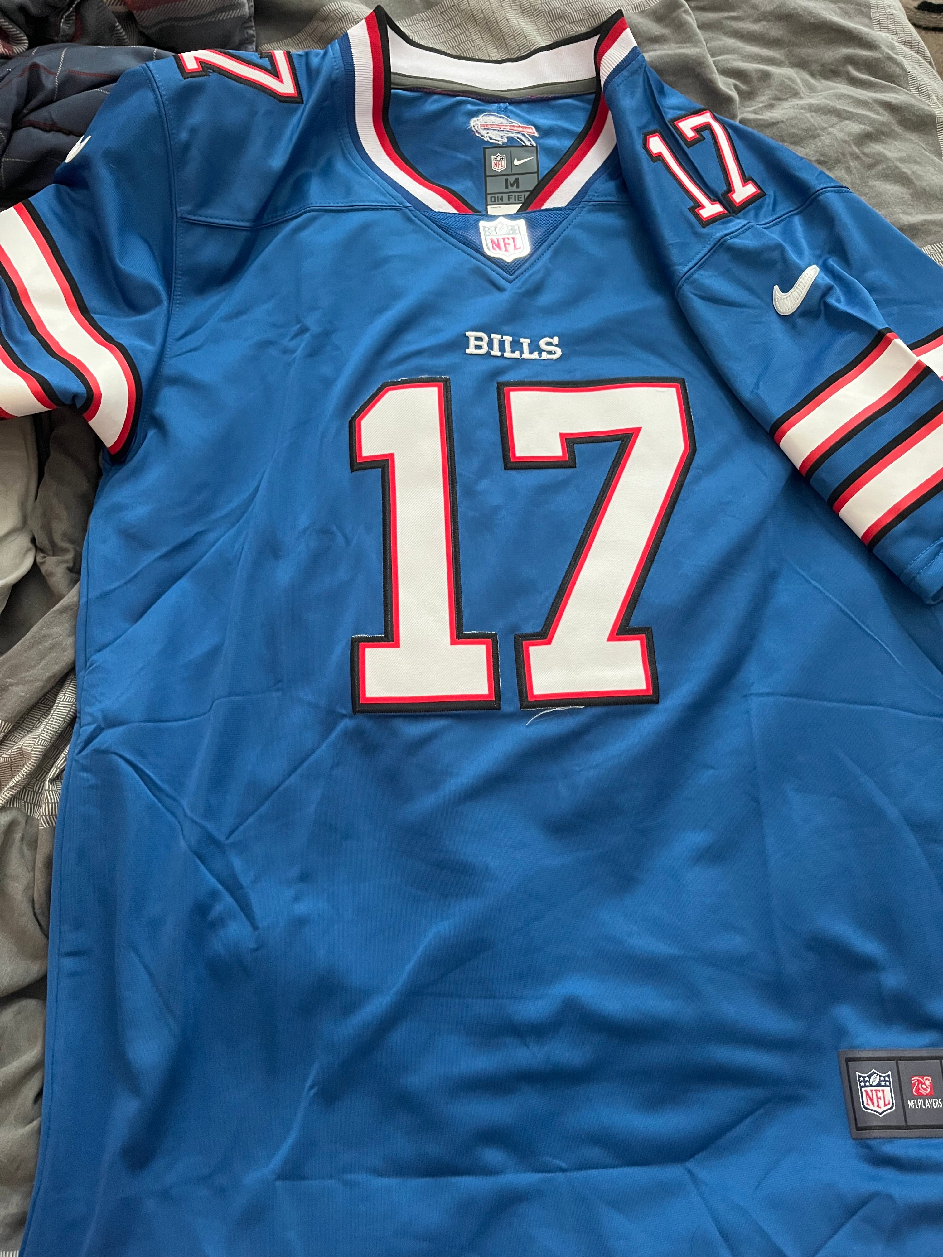 100% Authentic Josh Allen NFL Buffalo Bills Nike Vapor Limited Jersey XL  Blue