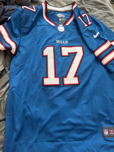 NIKE BUFFALO BILLS JOSH ALLEN FOOTBALL NFL JERSEY BLUE WHITE SZ XL ON FIELD