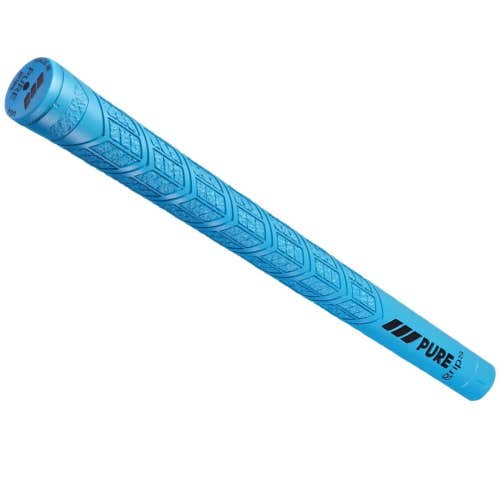 Pure Grips DTX Golf Swing Grip - Standard - Ball Marker NEON BLUE