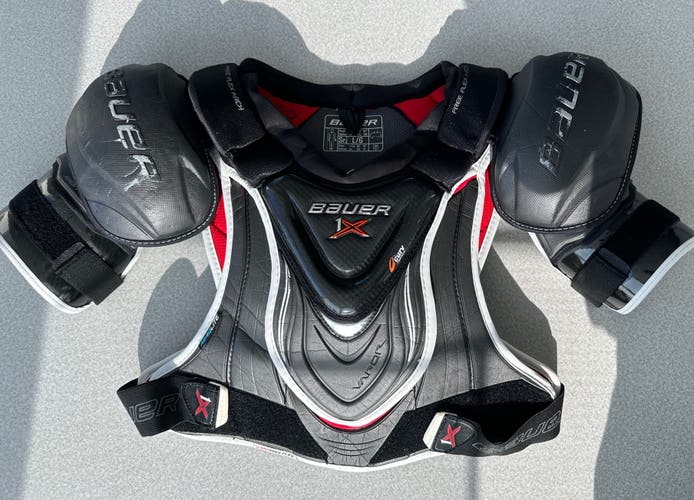 Used Bauer Vapor 1X Shoulder Pads Large Good Condition