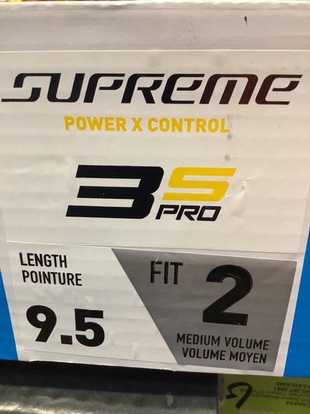 New Bauer Supreme 3S Pro Ice Hockey Skates ~ Skate Size 9.5 Fit 2