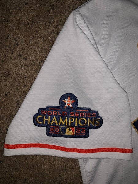 Houston Astros Cristian Javier Gold Program World Series Champions Jersey