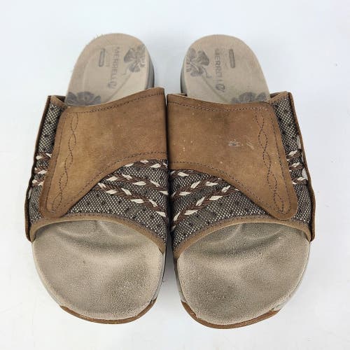 Merrell Lilyfern Bracken Leather Slide Comfort Sandal J89102 Women's Size: 10
