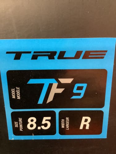 New Senior True TF9 Ice Hockey Skates - Skate Size 8.5 Regular Width