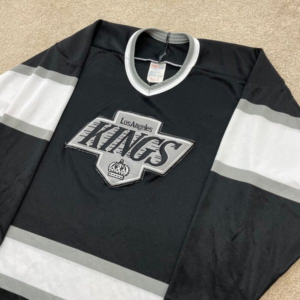 Vintage Los Angeles Kings Sweatshirt Large Black 1990s NHL Hockey