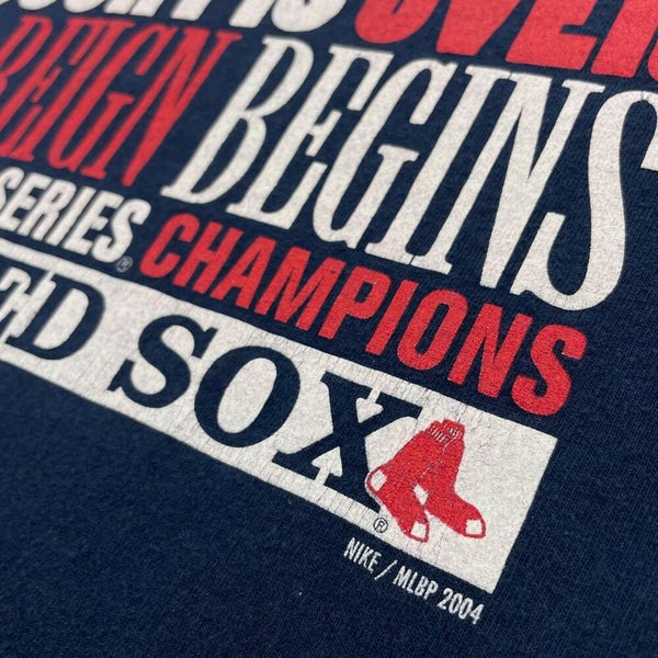 Boston Red Sox Shirt Men XL Adult Blue MLB Baseball 2004 World Series  Champs