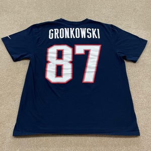New England Patriots Shirt Men Large Rob Gronkowski NFL Football 87 Gronk Nike