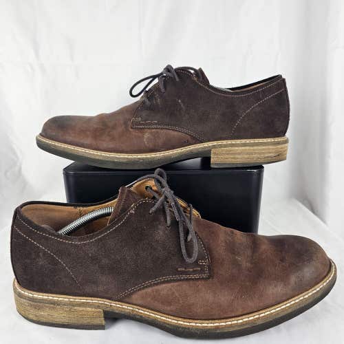 ECCO Kenton Plain Toe Nubuck Leather Two-Tone Casual Shoes Mens Size EU 44 US 11