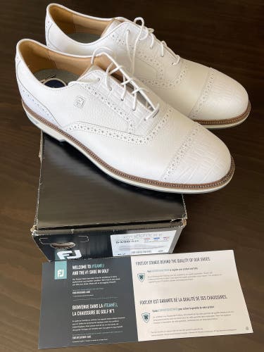 Men's Size 12 (Women's 13) Footjoy Classics Dry Premiere Golf Shoes