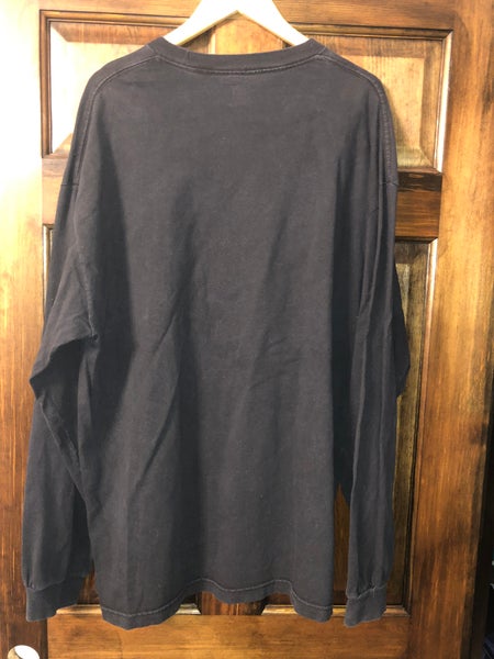 USED BLACK PITTSBURGH PENGUINS LONG SLEEVE T-SHIRT SIZE XXL