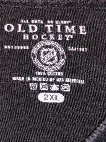 USED BLACK PITTSBURGH PENGUINS LONG SLEEVE T-SHIRT SIZE XXL