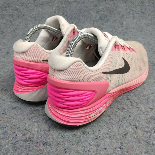 asistencia Expulsar a Sitio de Previs Nike Lunarglide 6 Womens Running Shoes Size 10 Trainers Sneakers White Pink  Low | SidelineSwap