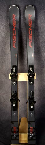NEW FISCHER RC FIRE SKIS SIZE 160 CM WITH FISCHER BINDINGS