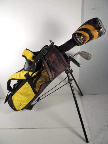 Cobra SZ/JR Golf Beginner 4 Club Set w Carry Stand Bag for Kids 44" to 49" Tall