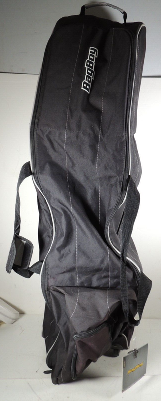 Bag Boy BB92001 T460 Wheeled Golf Bag Travel Cover Black & Silver w Lock & Keys