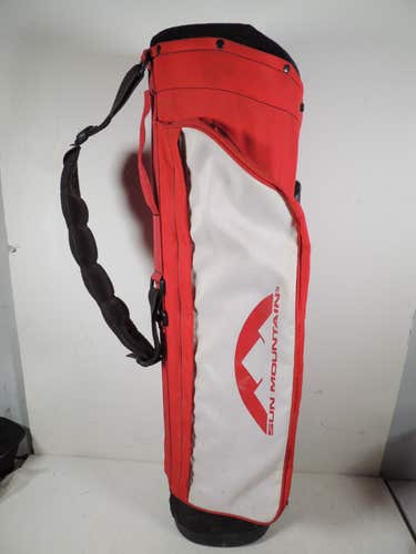 Vintage Sun Mountain Small Lightweight Golf Stand Carry Bag, Red & White