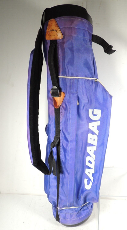 CADABAG Very Lightweight Carry Golf Bag Purple & Blue 4 Way, with Shoulder Strap