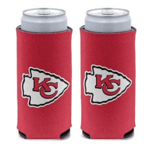 Kansas City Chiefs Solid Red Design NFL Slim Can Cooler