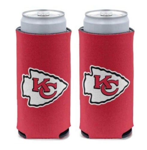 Kansas City Chiefs Solid Red Design NFL Slim Can Cooler