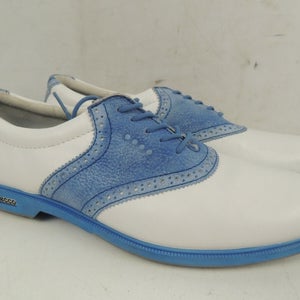 ECCO Women's Spikeless Golf Shoes Size 11.5, Blue & White