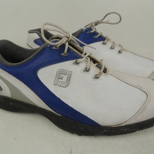 FootJoy Sport LT Men's Soft Spike Golf Shoes Size 9.5 M, Blue & White (58042)