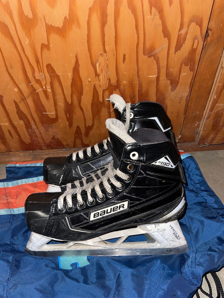 Used Bauer Regular Width Size 8 Supreme S190 Hockey Goalie Skates