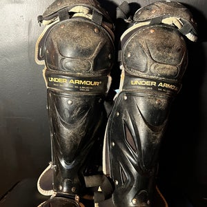 Used Youth Under Armour Catcher's Leg Guards