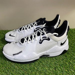 Nike PG 5 TB Paul George Basketball Shoes White Black DM5045-100 Men's Size 11.5