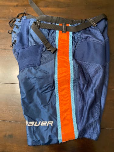 Bauer Navy/ orange SR. Med. pant shell