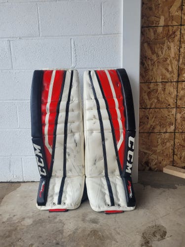 Used 35" CCM Extreme Flex 760 Goalie Leg Pads
