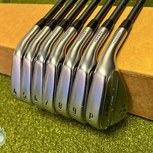 Used Callaway APEX Pro Forged '21 Irons 4-PW 120g X-Stiff Flex Steel Golf Set