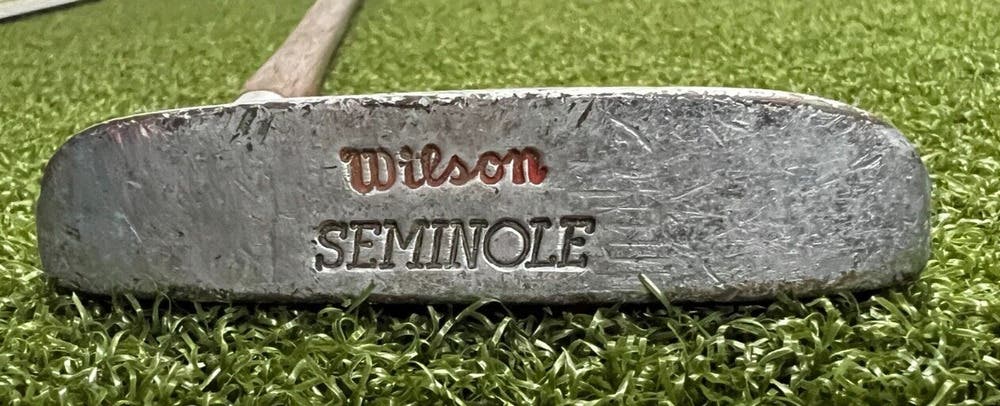 Wilson Seminole Hickory BiMetal Putter / ~35" / ORIGINAL LEATHER GRIP / sa7881