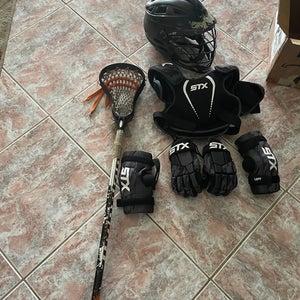 Youth small lacrosse equipment set up! NOCSAE certified