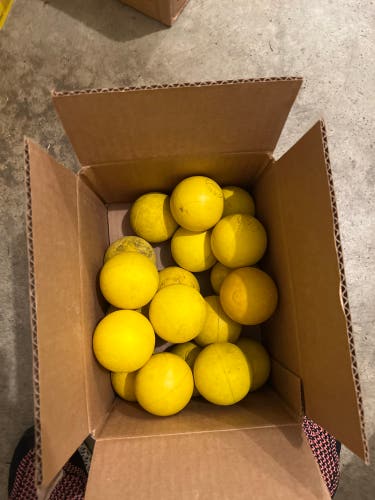 20 Yellow Lacrosse Balls