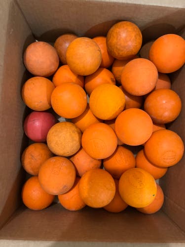 36 Pack Orange Lacrosse Balls