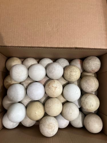 40 White Lacrosse Balls