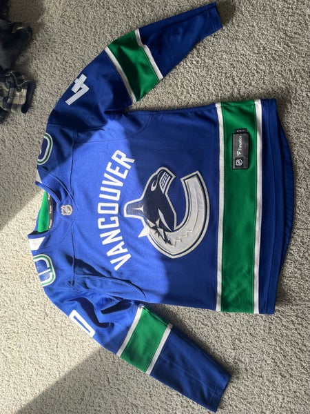 ANY NAME AND NUMBER VANCOUVER CANUCKS RETRO BLACK SKATE AUTHENTIC ADID –  Hockey Authentic